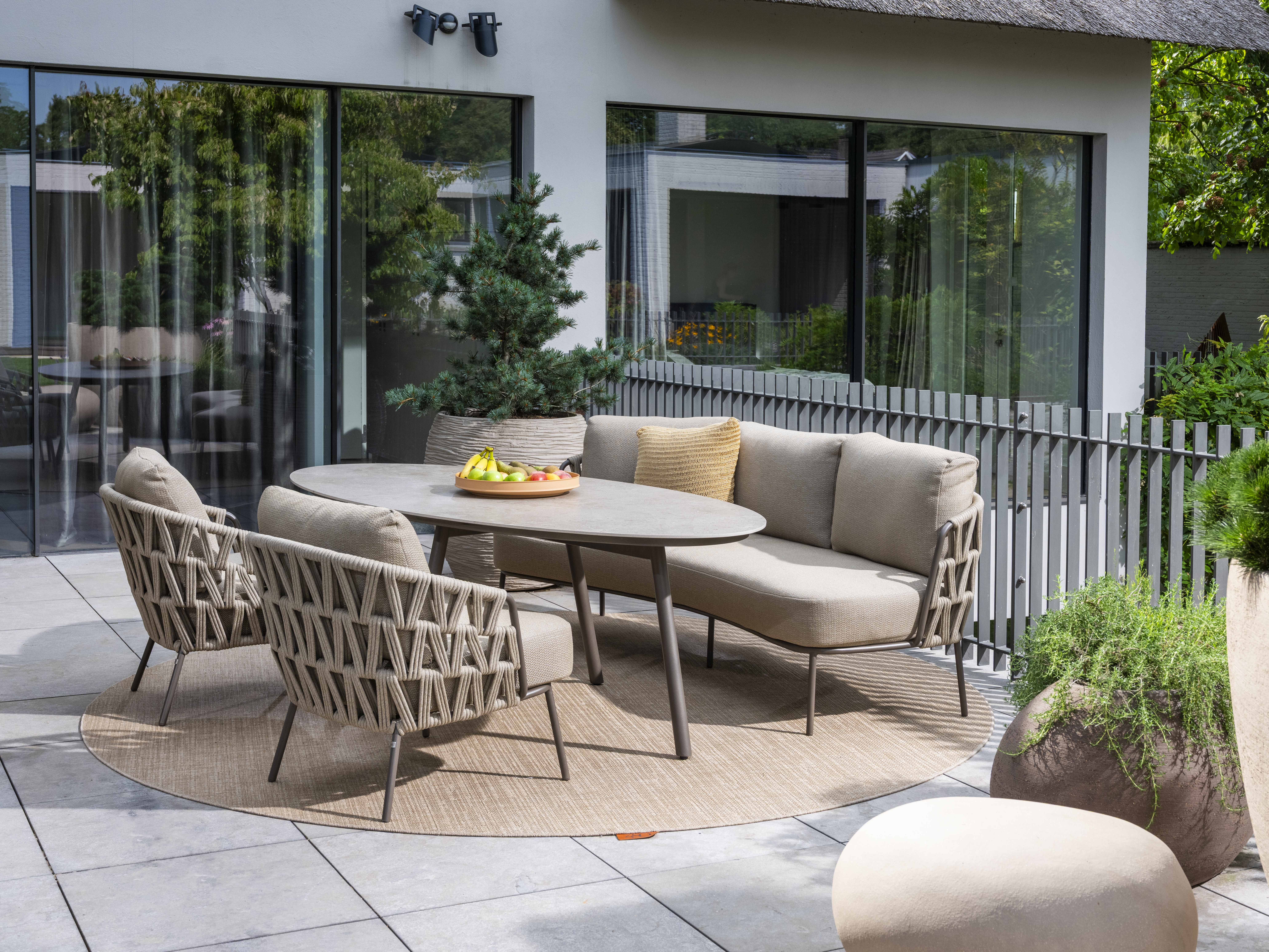  Taste Salute Table 220x105cm + Mallorca Low Dining - Terre